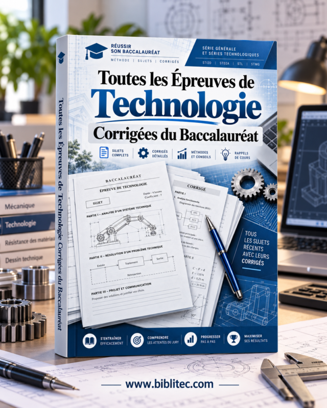 Épreuves de Technologie corrigées du Baccalauréat