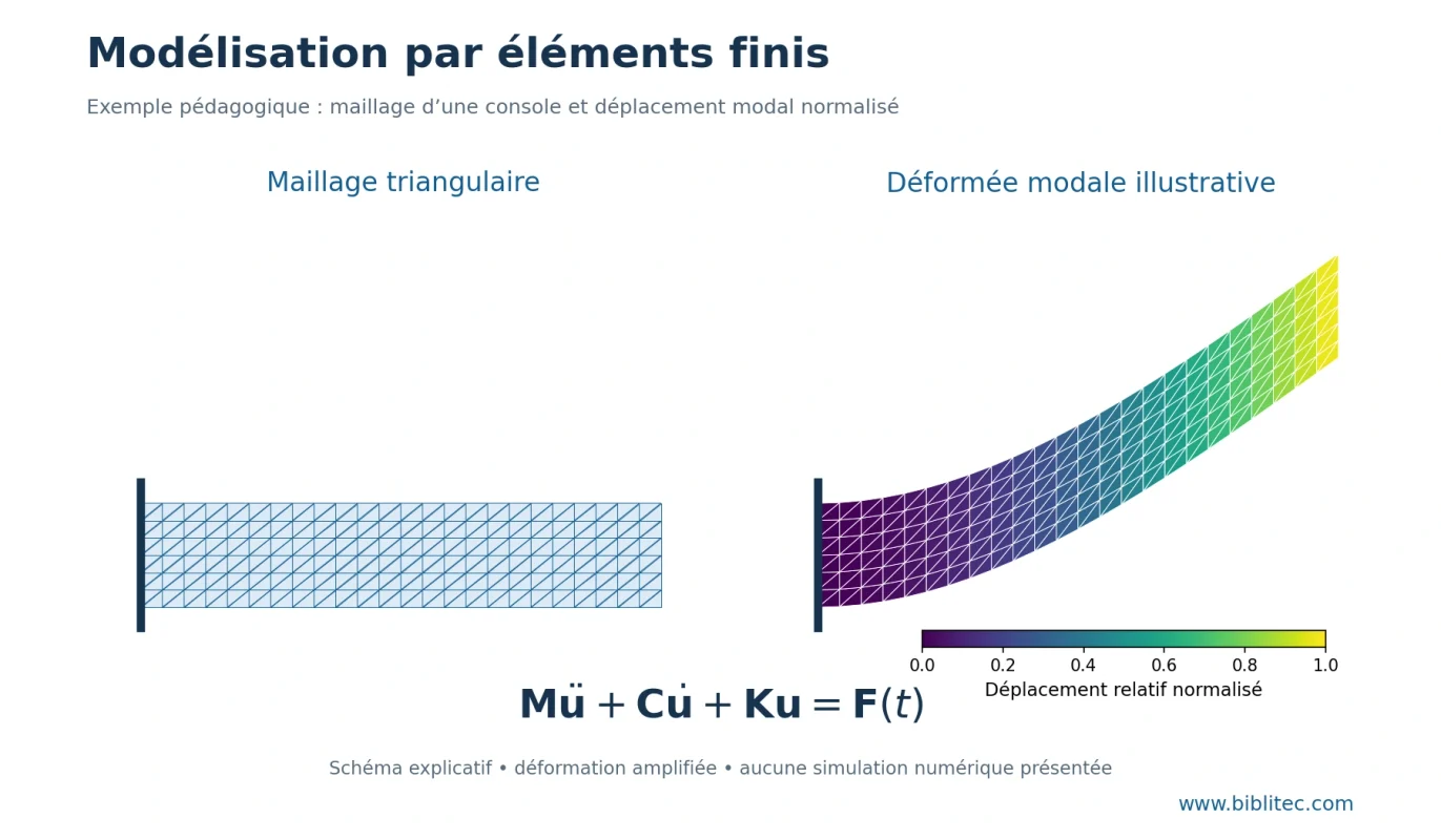 Analyse dynamique d'une structure par éléments finis